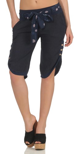 Damen leinenhose caprihose - damen,