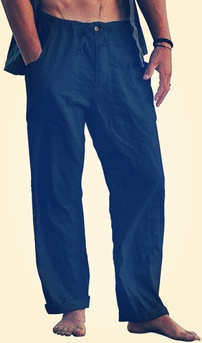 Herren leinenhose stretch - herren,