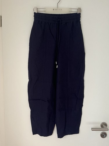 Zara leinenhose dunkelblau - zara,