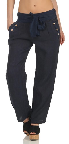 Damen leinenhose chino - damen,