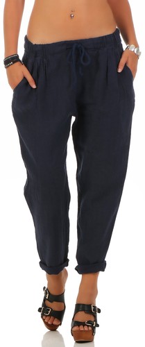 Damen leinenhose klassisch - leinenhose,