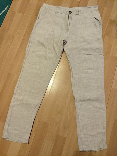 Leichte leinenhose hellgrau - leinenhose,