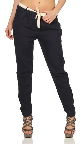 Damen leinenhose lockere - leinenhose,