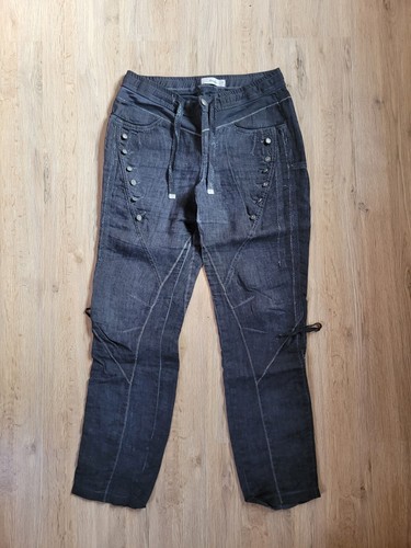Leinenhose dunkelblau tredy - dunkelblau, 38