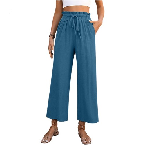 Damen leinenhose weit sommer - damen,