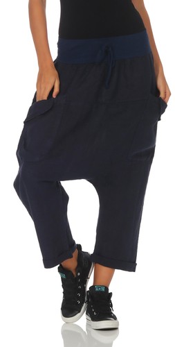 Damen leinen pumphose - damen,