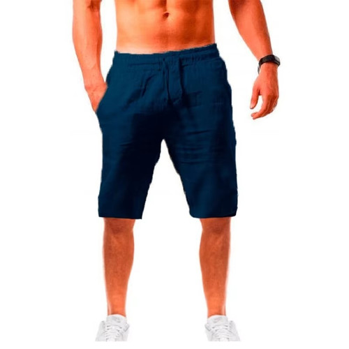 Herren baumwolle leinen shorts - herren,